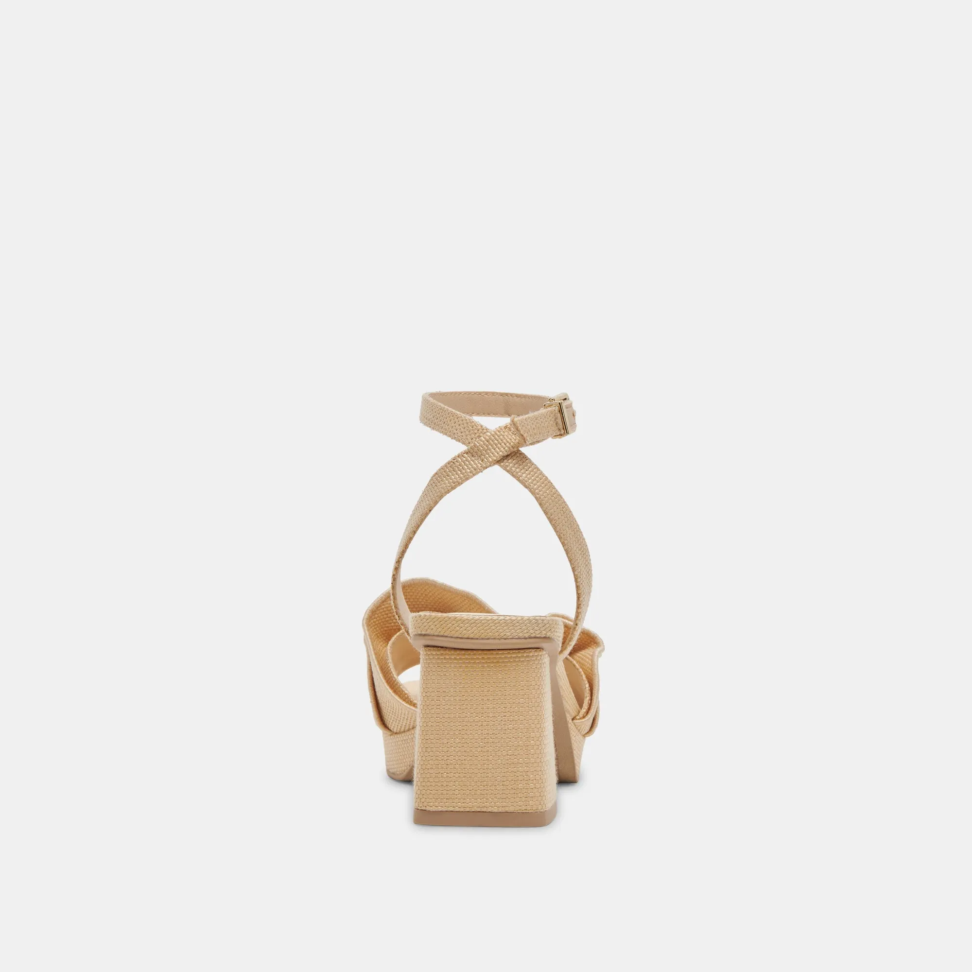 CHEER HEELS LT NATURAL RAFFIA - re:vita