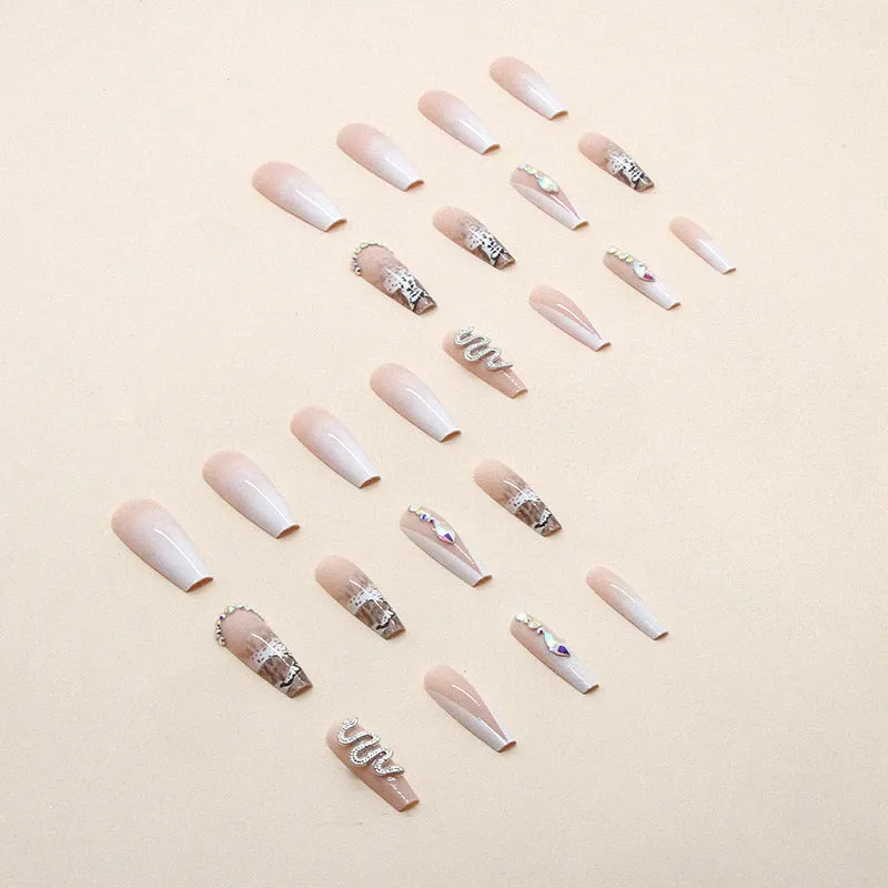 Coffin deluxe snake diamonds french V