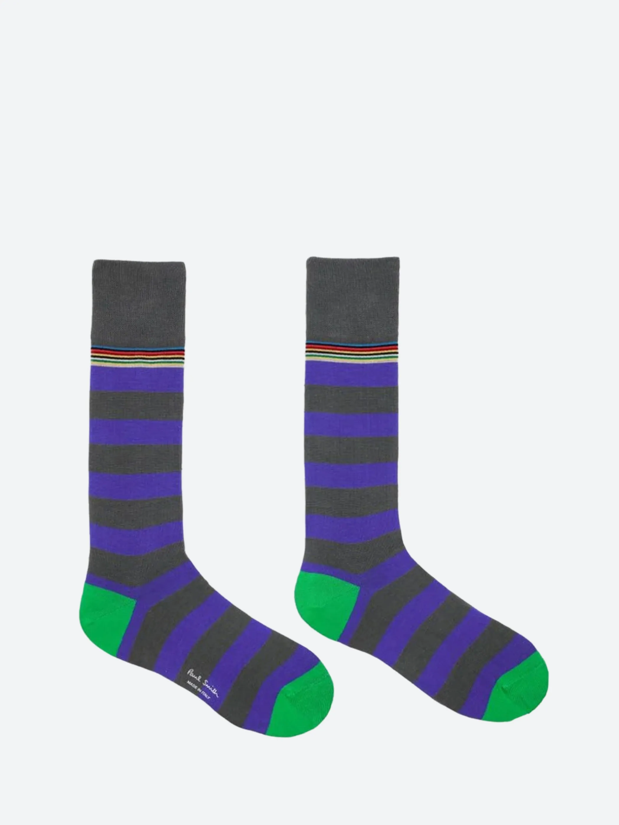 Contrast 'Signature Stripe' Socks