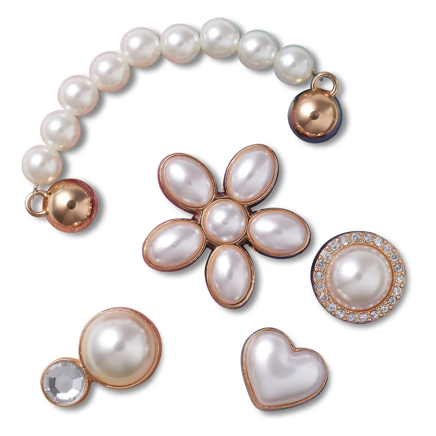 Dainty Pearl Jewelry 5 Pack Jibbitz