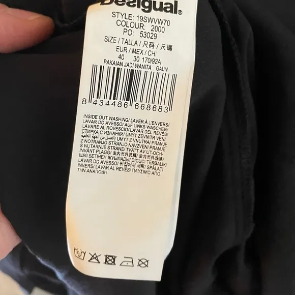 Desigual Vest Sandy Embroidered Midi Dress