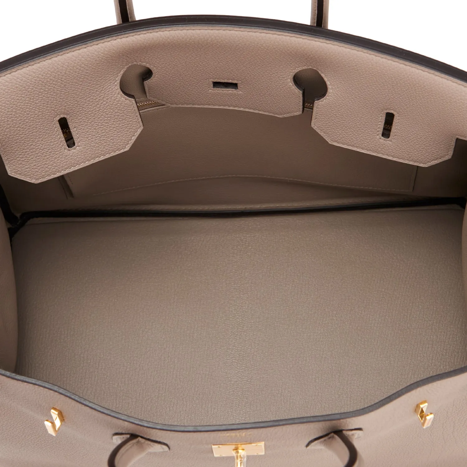 Hermes Gris Asphalte 35cm Birkin Togo Gold Hardware