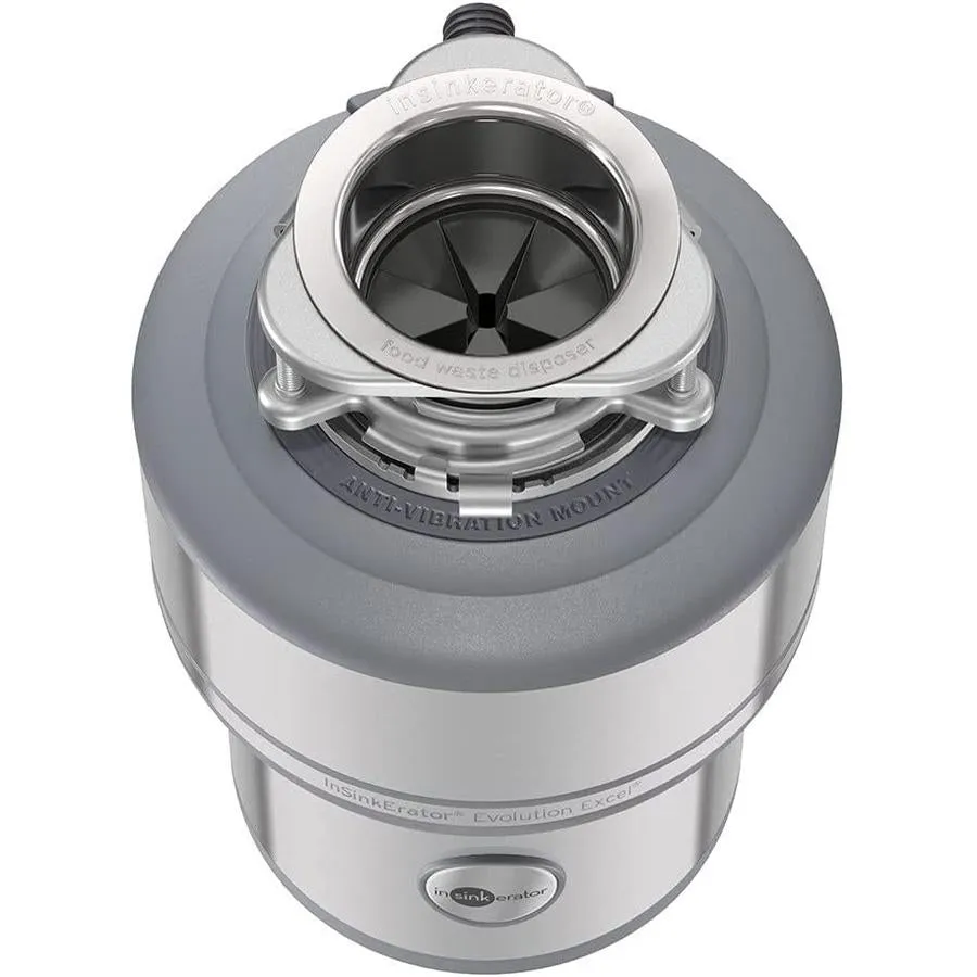Insinkerator Evolution Excel Garbage Disposal, 1.0 HP Continuous Feed