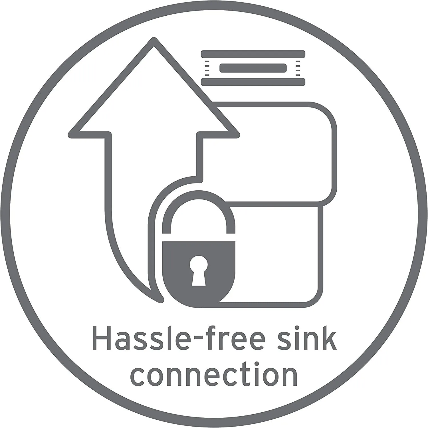 Insinkerator Evolution Excel Garbage Disposal, 1.0 HP Continuous Feed