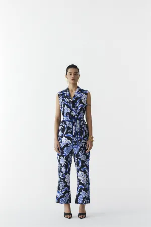 New Season Summer to Fall 2024-Co-ord Blazer Pants Vegan Silk Black Blue Pineapple Print-Studio Rigu-Fashion Edit Amazonico