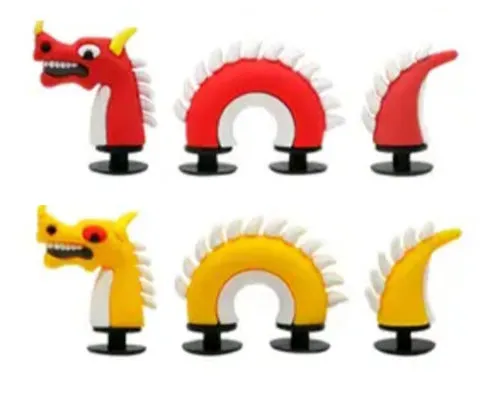Pack of 2 Sets of 3D Dragon Style Clogs Shoe Decoration Charms for Clog shoes for Unisex-Adult and kids