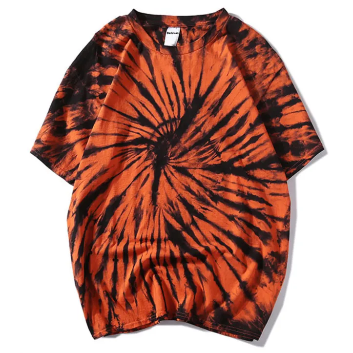 "Tie And Dye" T-shirt Gris Noir Délavé oversize - URB1™