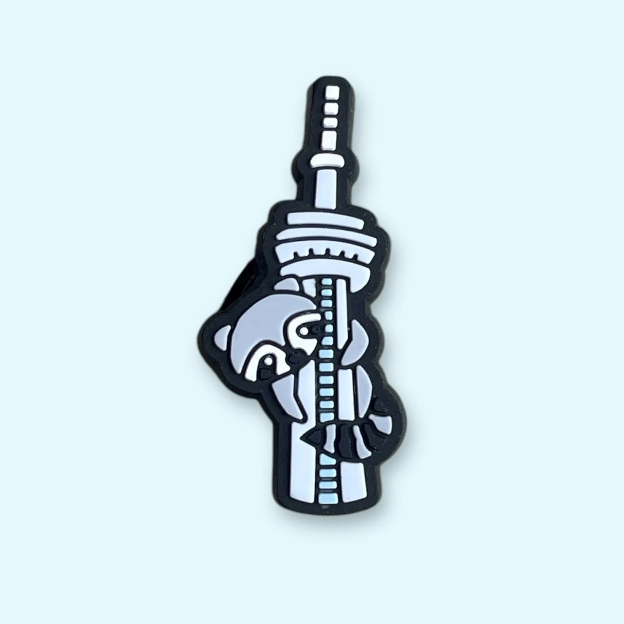 Tower Raccoon Shoe Charm