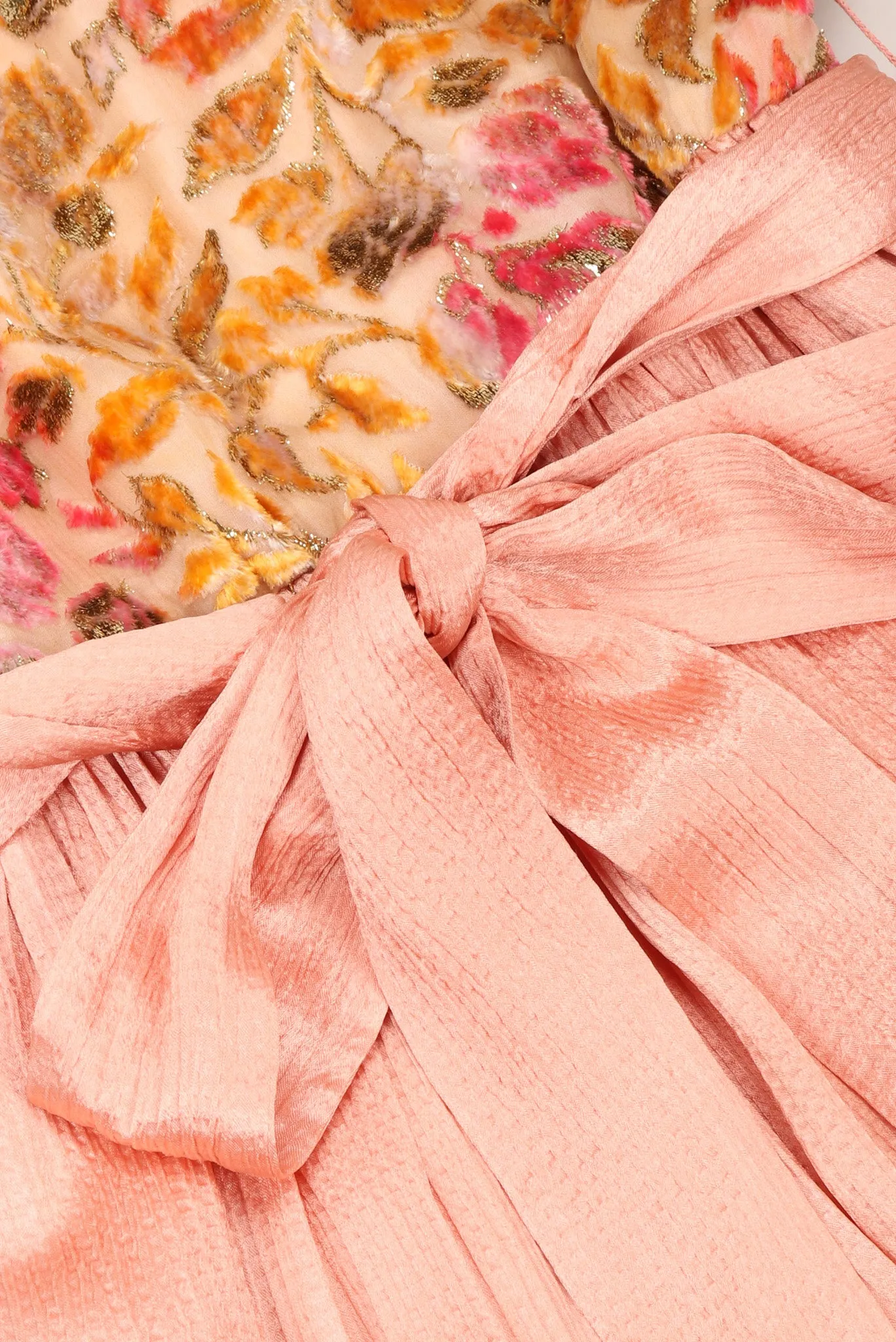 Velvet Burnout Blush Dress