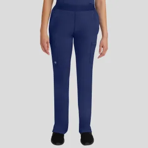 Women's Rachel Elastic Waistband Cargo Scrub Pant | Navy