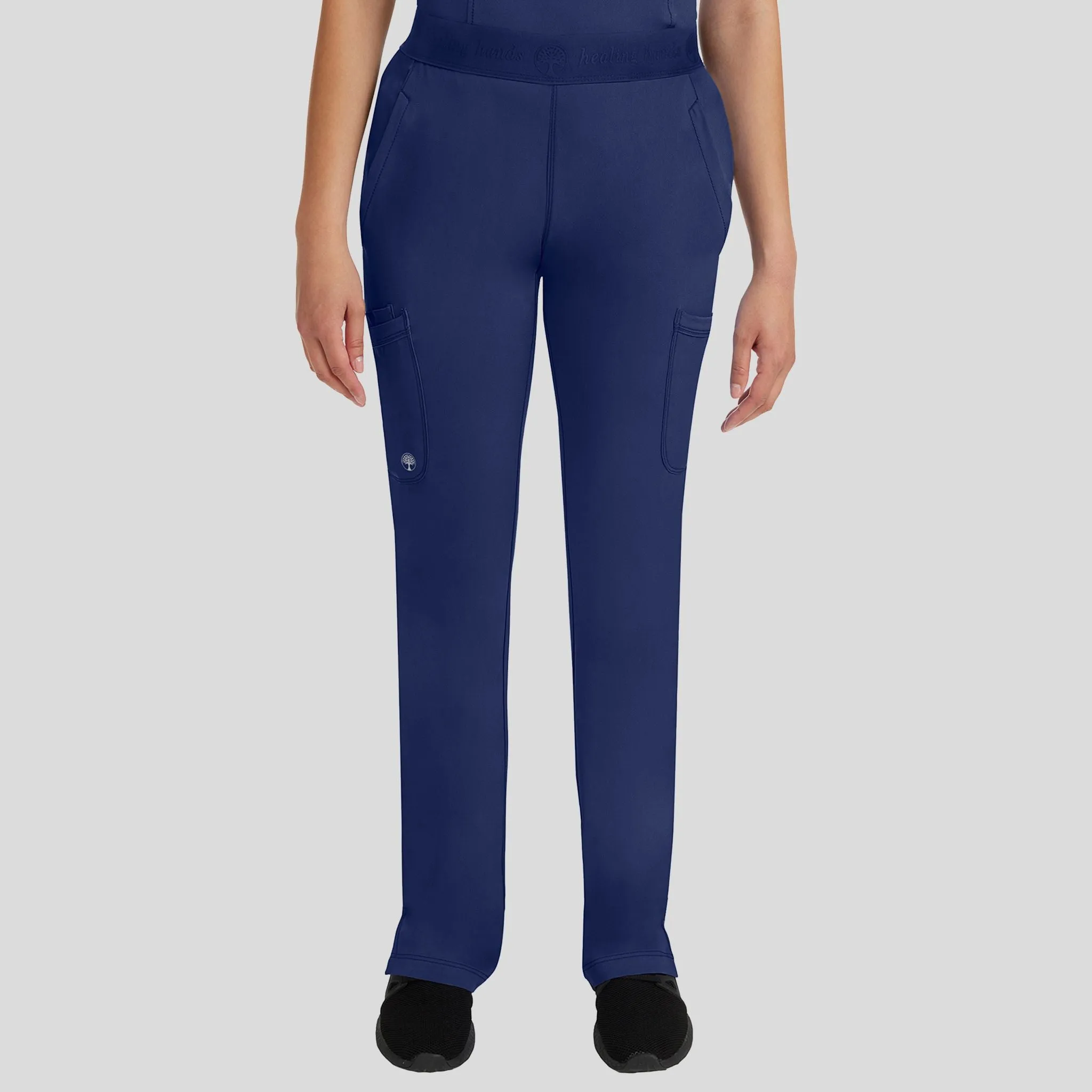 Women's Rachel Elastic Waistband Cargo Scrub Pant | Navy