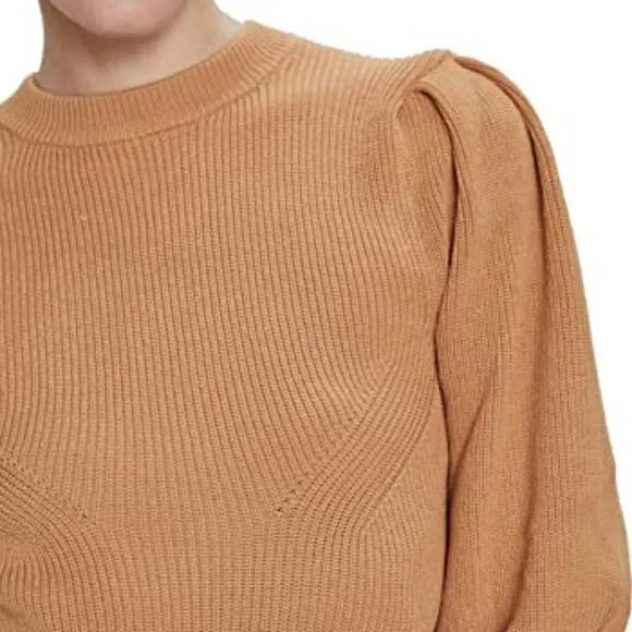 ZARA Knit Sweater with Puff Sleeves